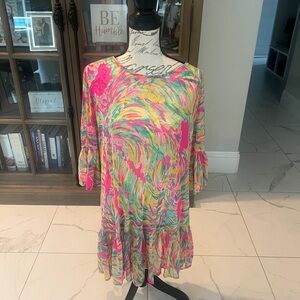 Lilly Pulitzer Pink and Green Cover Up